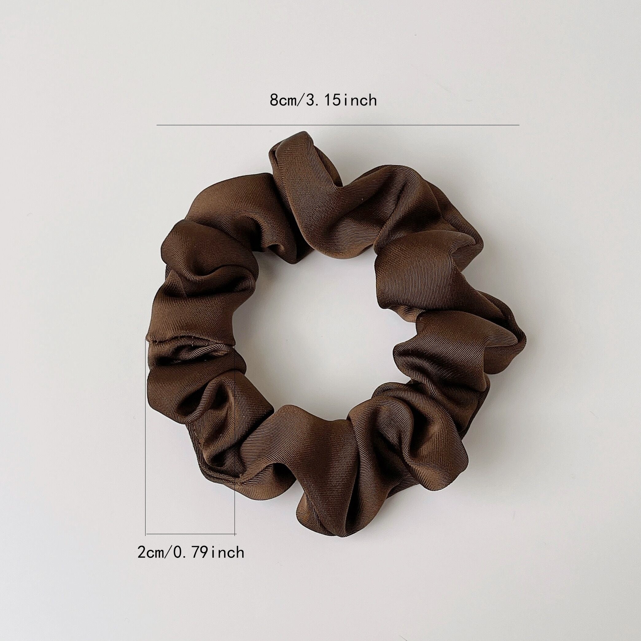 5pcs Solid Silk Hair Scrunchies for Women Girls Soft Elastic Scrunchie