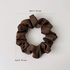 5pcs Solid Silk Hair Scrunchies for Women Girls Soft Elastic Scrunchie