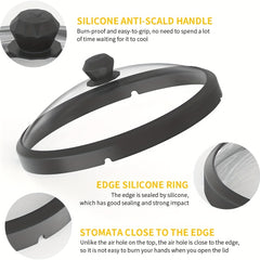 Microwave Glass Splatter Guard Lid 26 67 Cm