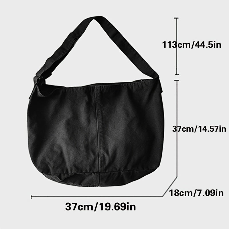 Mens Vintage Canvas Crossbody Bag Timeless Durable Sling Bag for Commuting