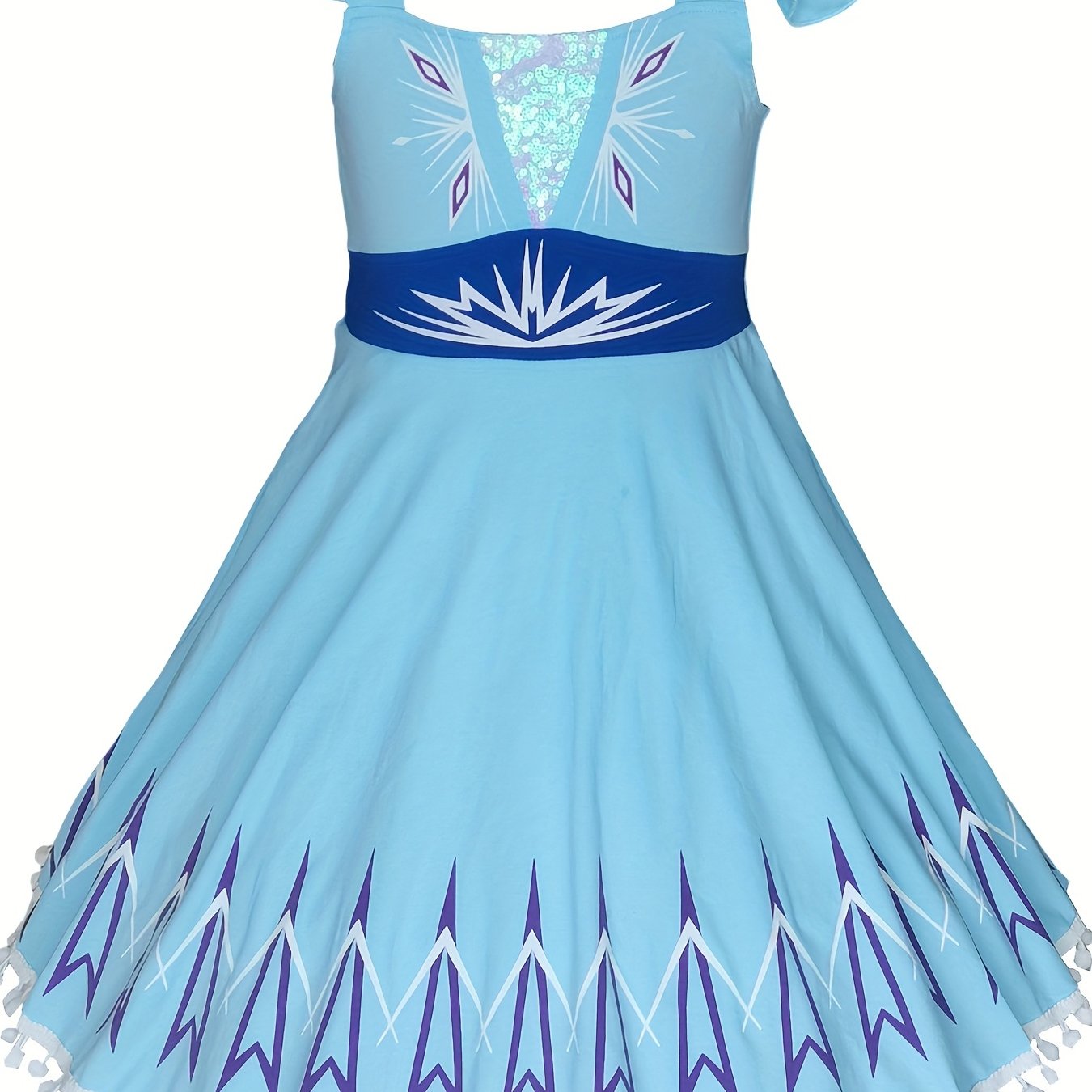 Girls Camisole Princess Dress Ice & Snow Fairy Tale Character Costume