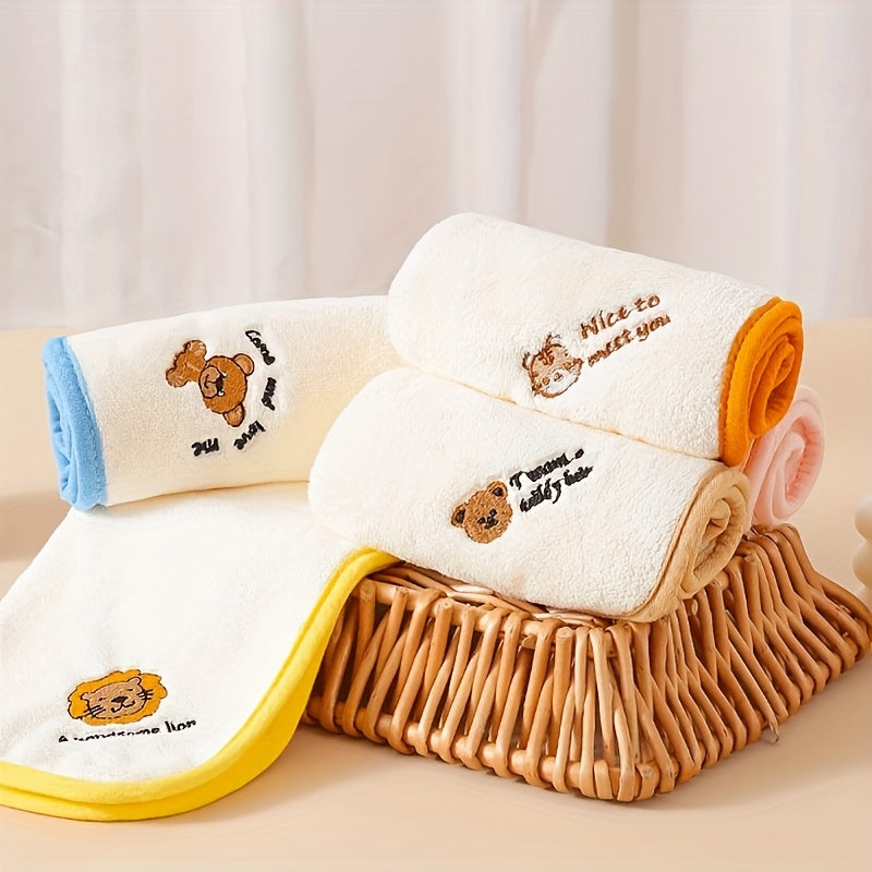 3 Pc Cartoon Kids Face Towel 5 Pc Set