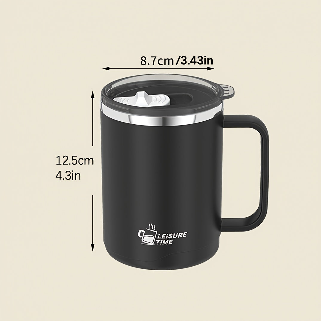 Insulated Stainless Steel Mug with Lid for Outdoor Adventures