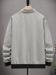 Men's Varsity Long Sleeves Jacket with Pockets