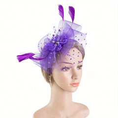 Girls Mesh Bow Hair Hoop Headwear Hair Accessories