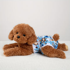 1pc Cartoon Washable Female Dog Diapers Reusable Leak Proof Puppy Diapers