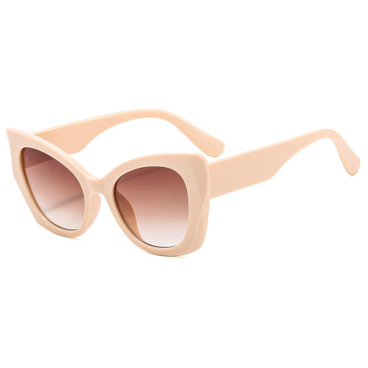 Oversized Square Cat Eye Sunglasses UV400 For Women Unisex Vintage Large Shades