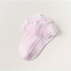 Kids Lace Socks Girls Cotton Mesh Princess Short Socks