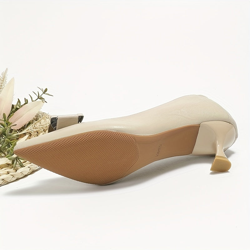 Women's Buckle Decor Pumps Stiletto Heels