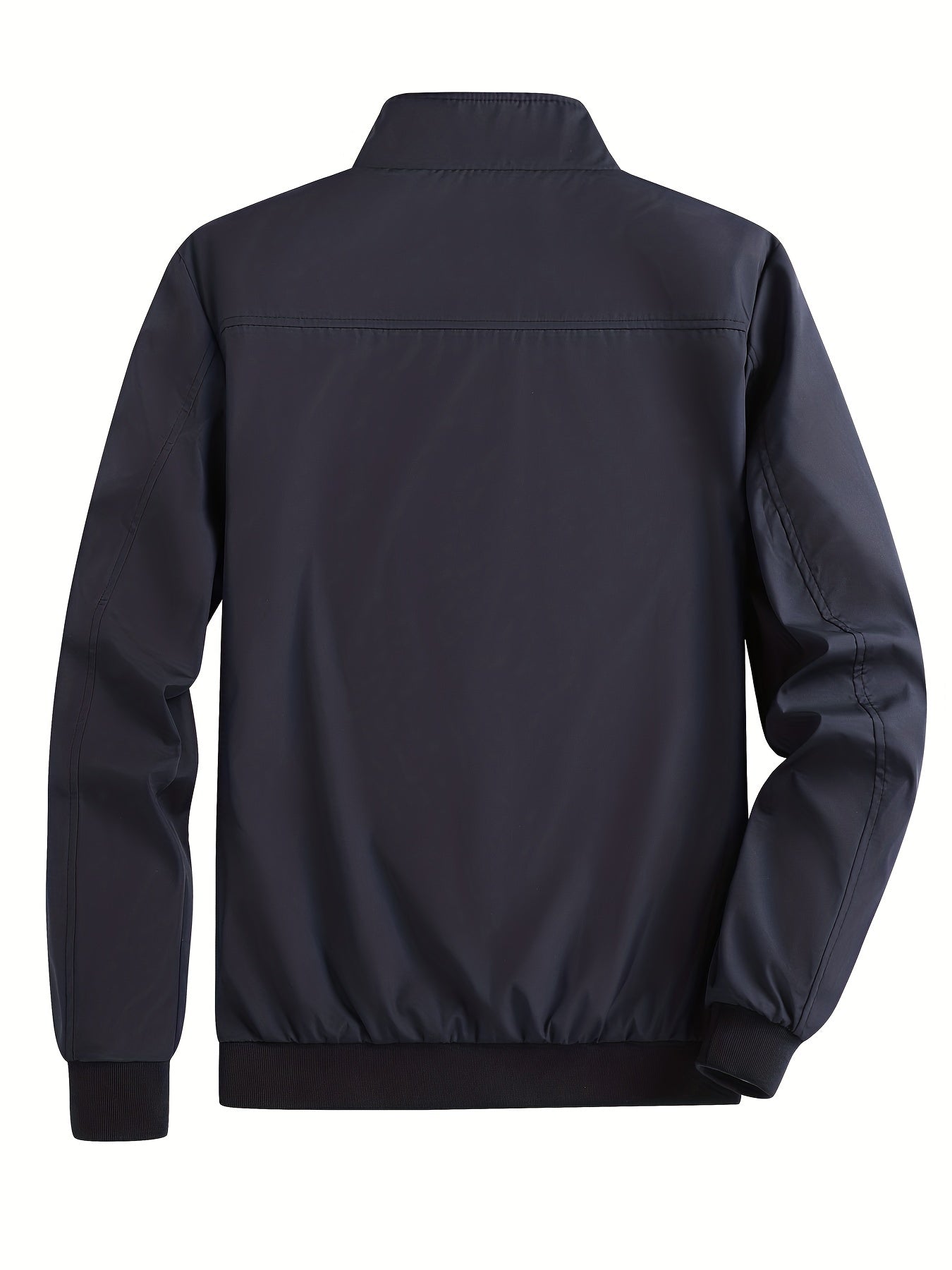 Men's Zip Up Stand Collar Windbreaker Jacket