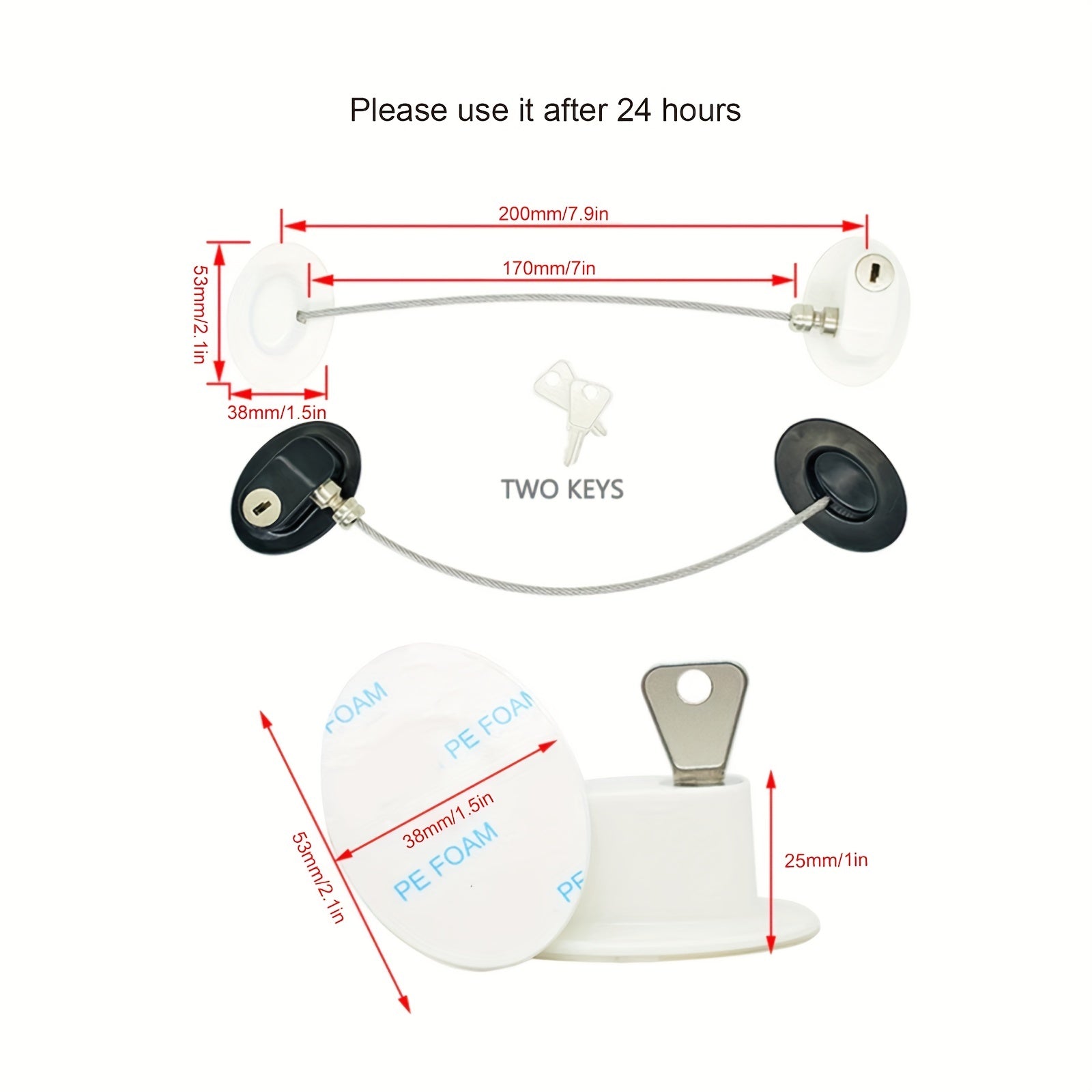 1pc Punch Window Safety Lock Buckle Window Limiter Sliding Door Lock