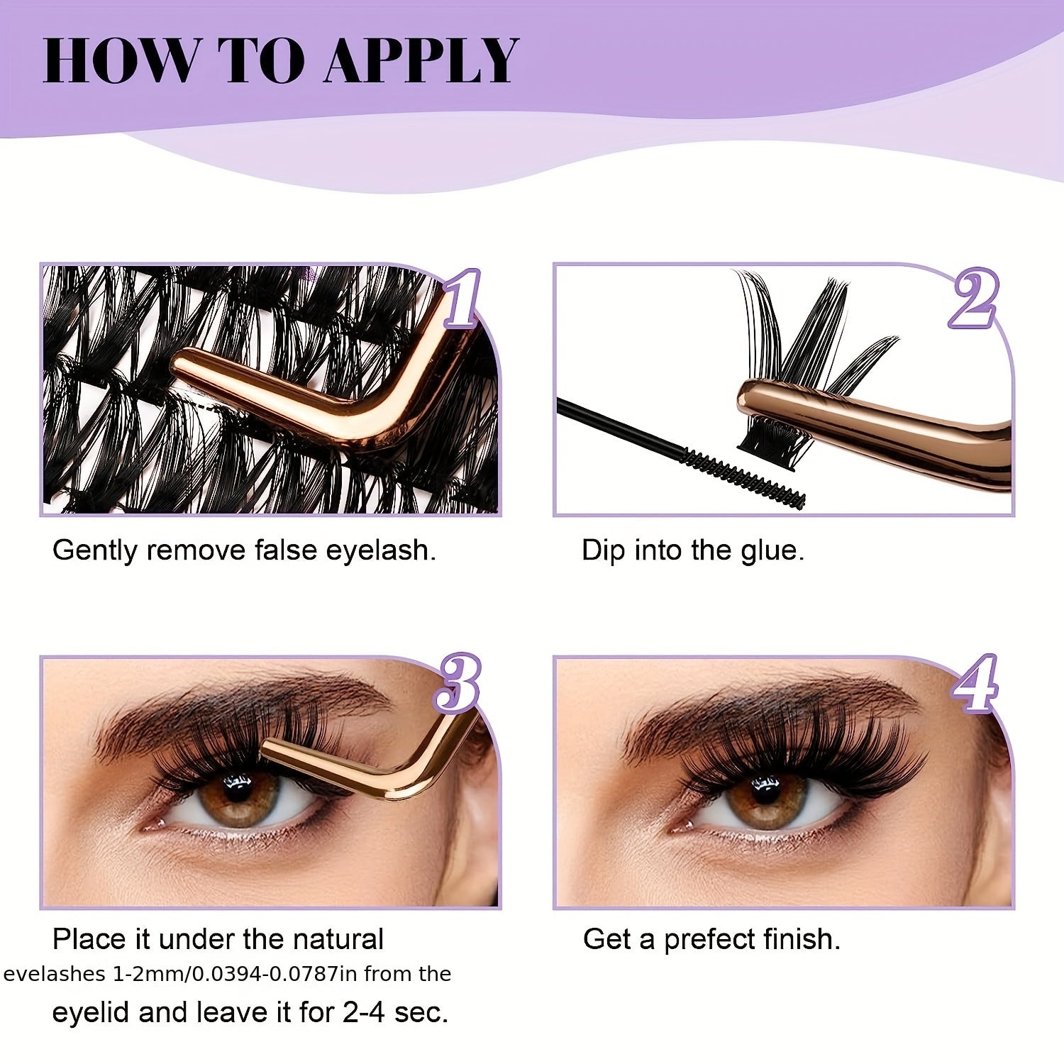 Individual Clusters Eyelash Extensions DIY Kit