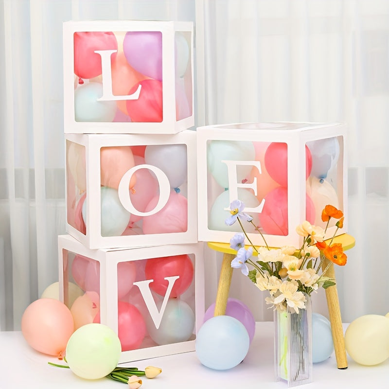 Transparent Balloon Box Birthday Party Wedding Event Decoration