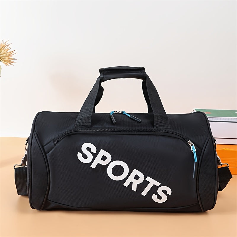 Large Capacity Gym Bag Portable Duffel Oxford Fabric Pink Red Green