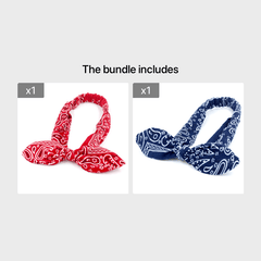 Vintage Boho Cross Knot Elastic Hairbands Non Slip Headbands