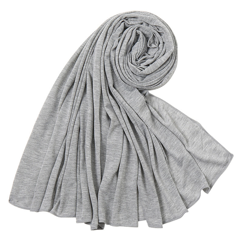 Solid Bandana Women Sweater Bandana Scarf Long Turban Head Wrap