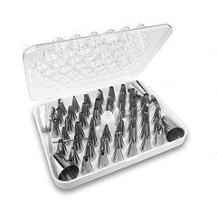 55pcs Cake Decorating Tip Set Piping Tips With Storage Box Baking Supplies