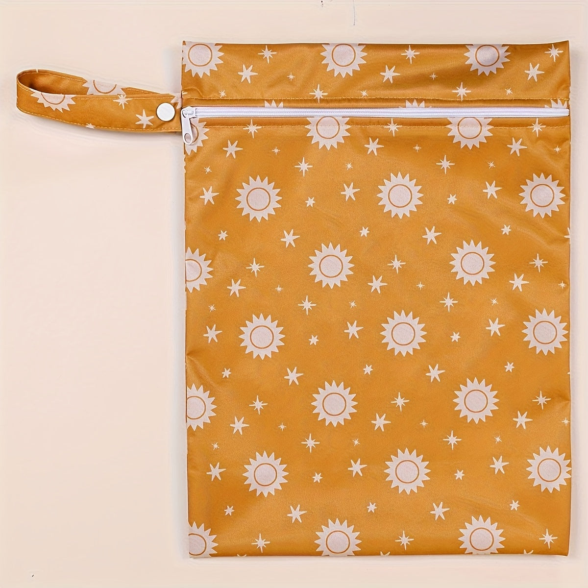 2pcs Reusable Diaper Bags Cactus & Sun Floral Designs Durable Polyester Pouches