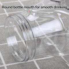 17oz Transparent Star Milk Tea Juice Bottle BPA-Free