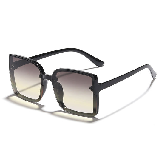 Vintage Oversized Rectangle Sunglasses for Women UV400