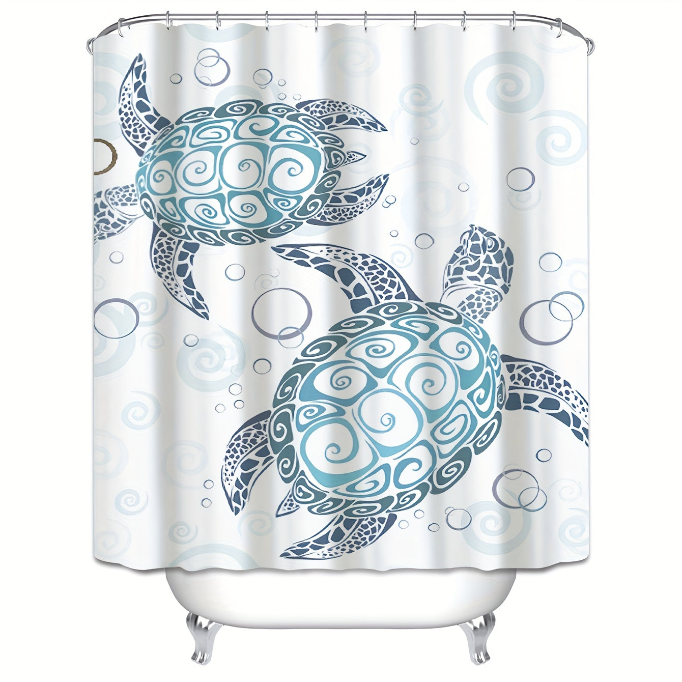 Waterproof Sea Turtle Shower Curtain - Bathroom Decor