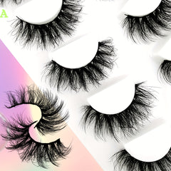 5 Pairs Thick Faux Mink False Eyelashes