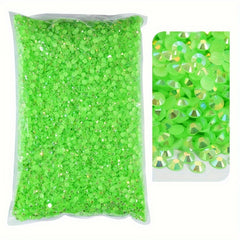 AB Rhinestones Jelly & Clear Flat Back Resin Rhinestones for DIY Crafts