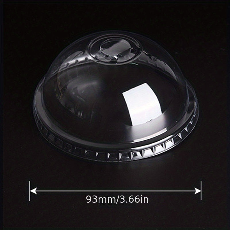 50pcs 270ml 9 Oz Disposable Plastic Cup With Lid - Wedding Party Christmas Cup