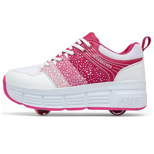Women's Roller Shoes Sneakers With Wheels Comfortable Sport Roller Skate
