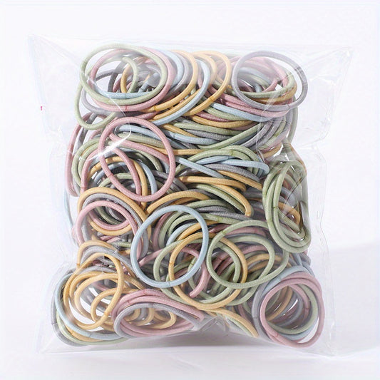 50pcs Colorful Elastic Hair Ties Hair Bands Set for Baby Girls