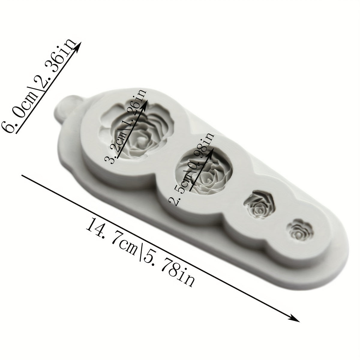 3D Silicone Rose Chocolate Mold for Cake Decorating Fondant Biscuit Candy Mold