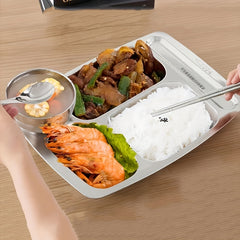 304 Stainless Steel Dinner Plate for Picnic and Weight Loss