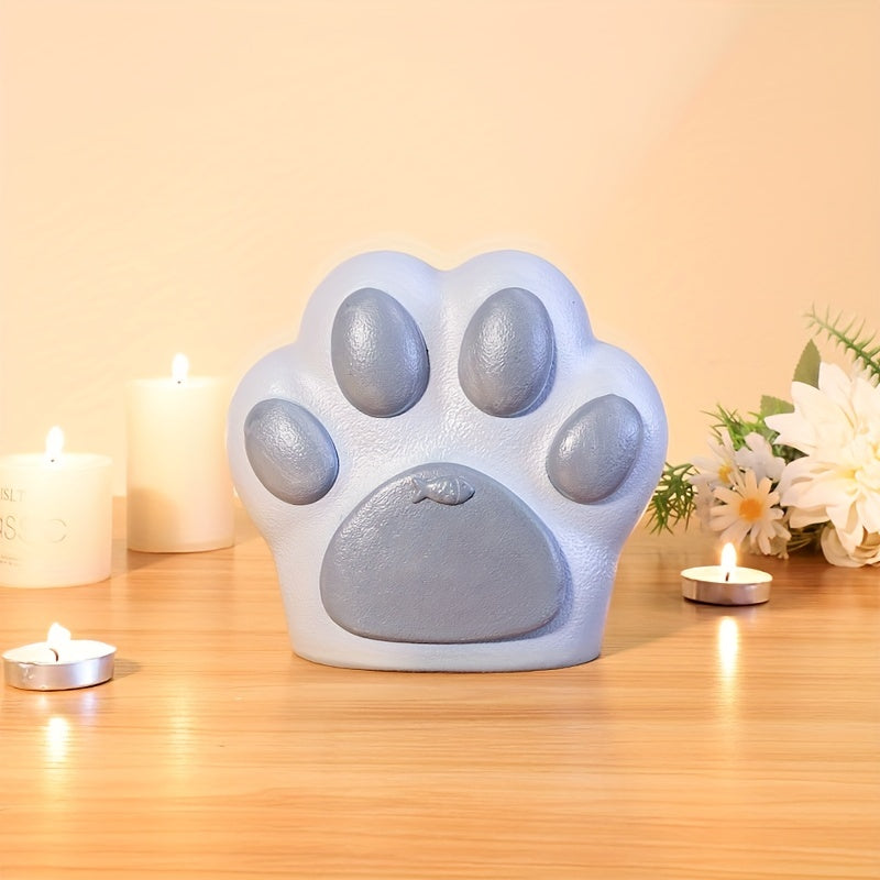 Paw Shape Pet Urn Dog Ashes Container Funeral Supplies