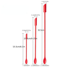 3pcs Mini Silicone Spatula Scraper Spoon Set for Makeup Beauty Cosmetic Jar