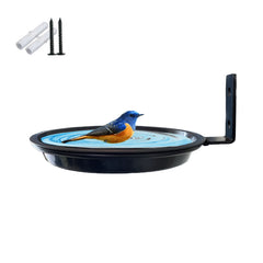 Outdoor Garden Bird Feeder Tray Tree Mounted Bird Bath Bowl for Wild Birds
