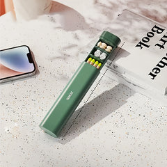 Portable Weekly Pill Organizer in Olive Green