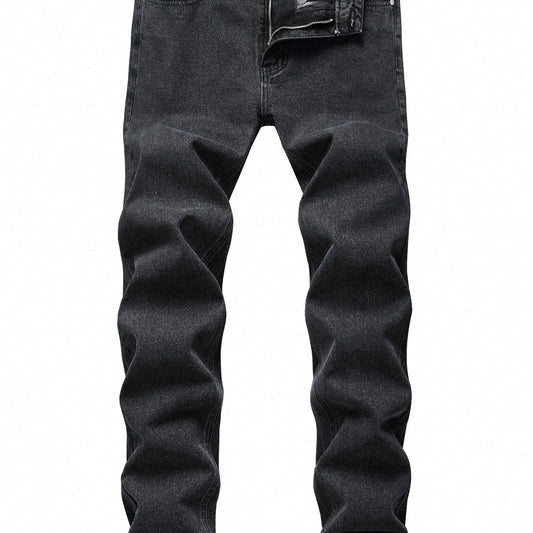 Mens Slim Fit Stretch Denim Jeans Skinny Distressed Comfort Pants