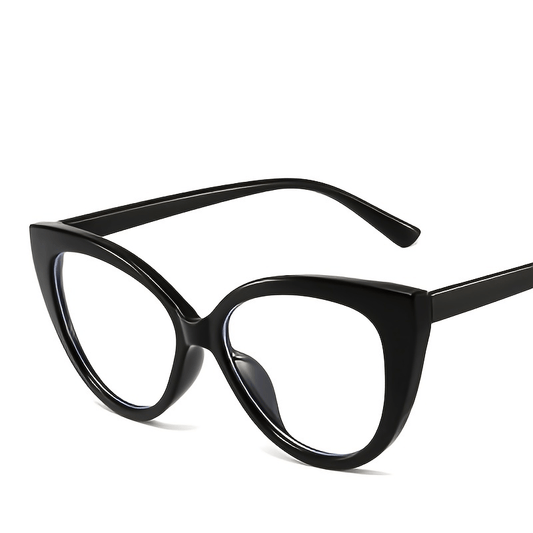 Vintage Cat Eye Clear Lens Glasses Anti Light Eyewear