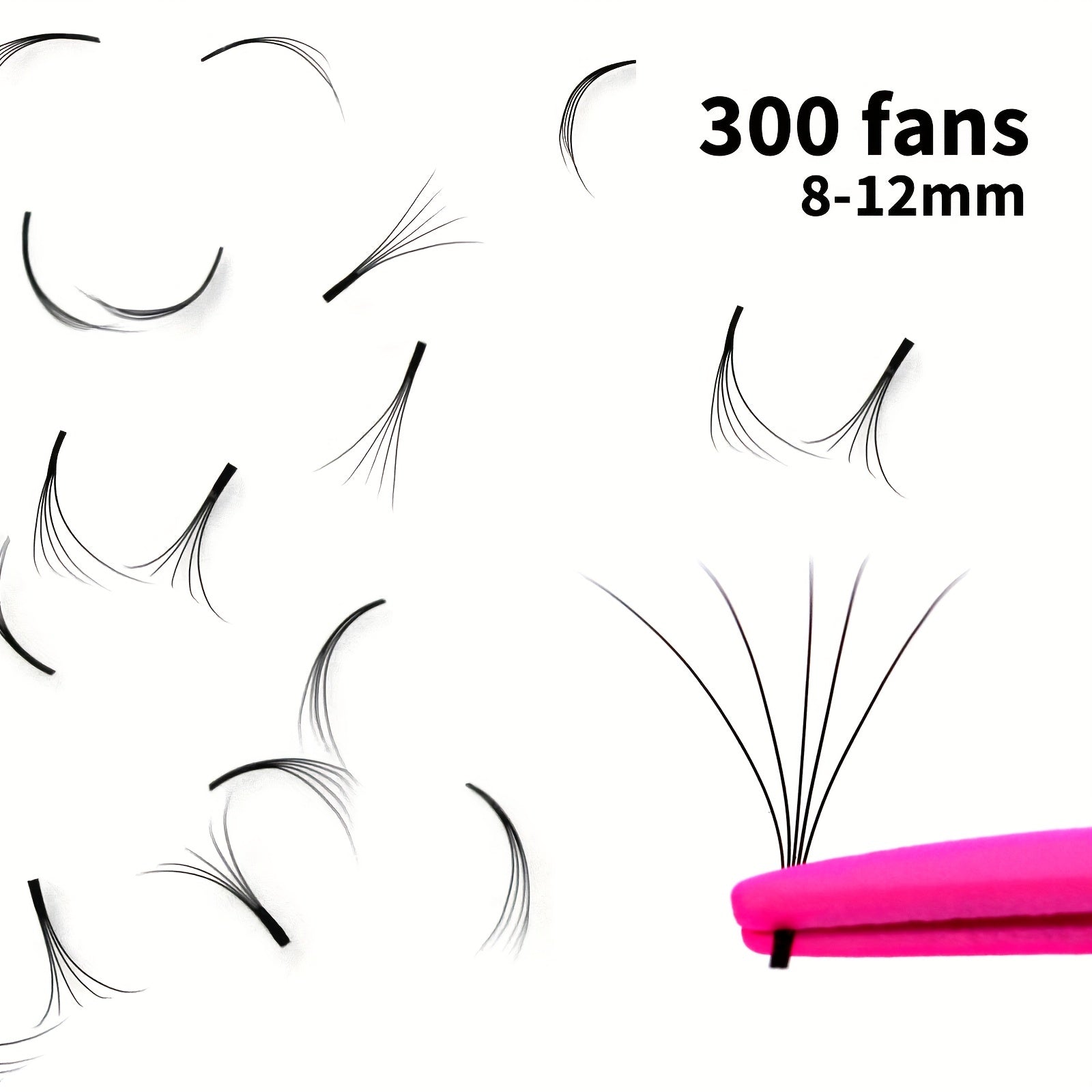 5D Fan-Shaped Premade Eyelash Fans for Salon Use