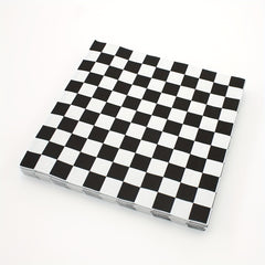 20Pcs Disposable Checkered Square Napkins for Bathroom Hotel Kitchen Party