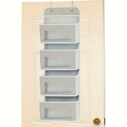 Over the Door Fabric Storage Organizer Gray