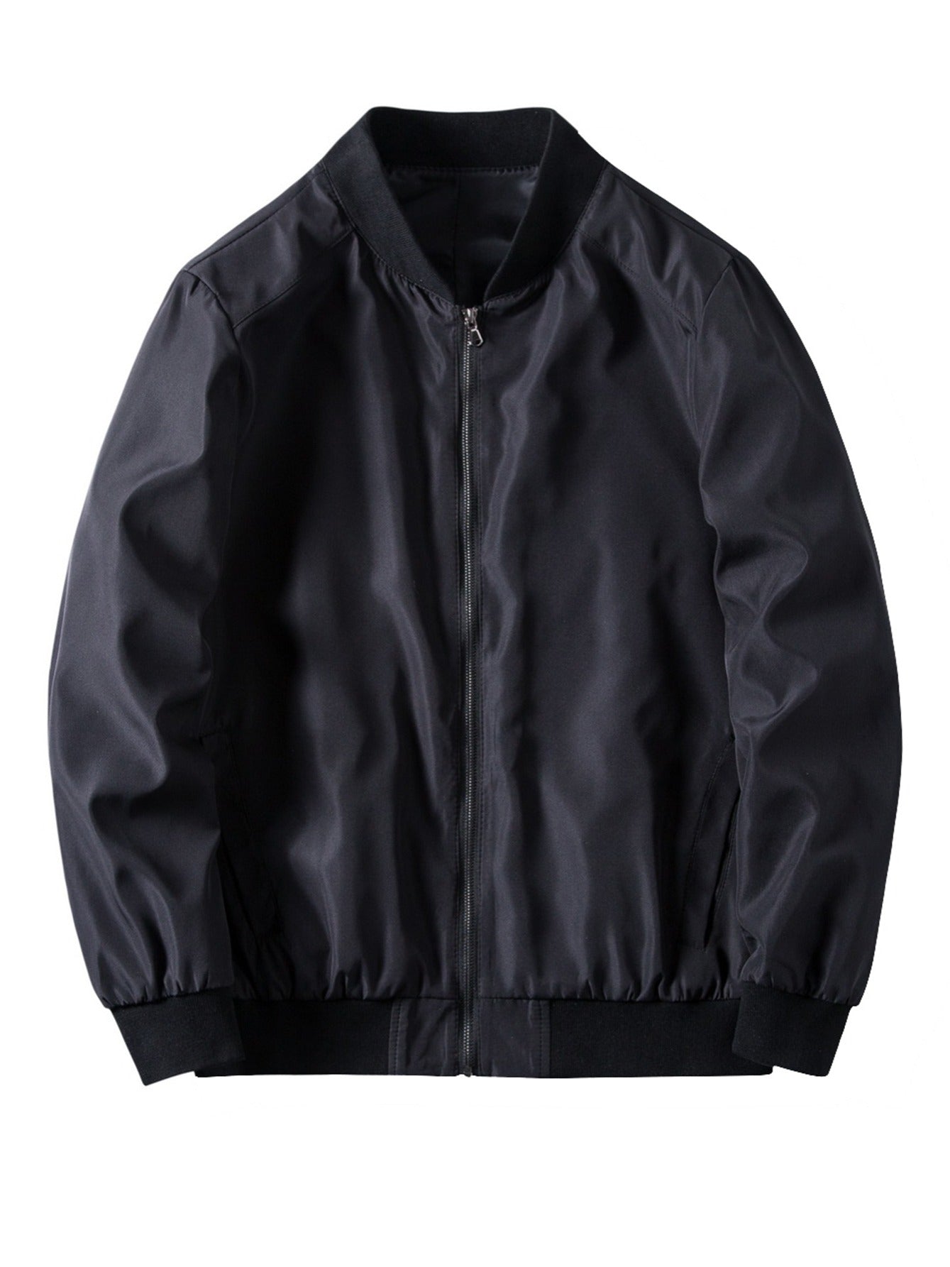 Men's Dragon Printed Baseball Collar Jacket