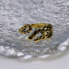 Year Of Tiger Initial Year Baby Tiger Open Ring Men's National Tide Personality