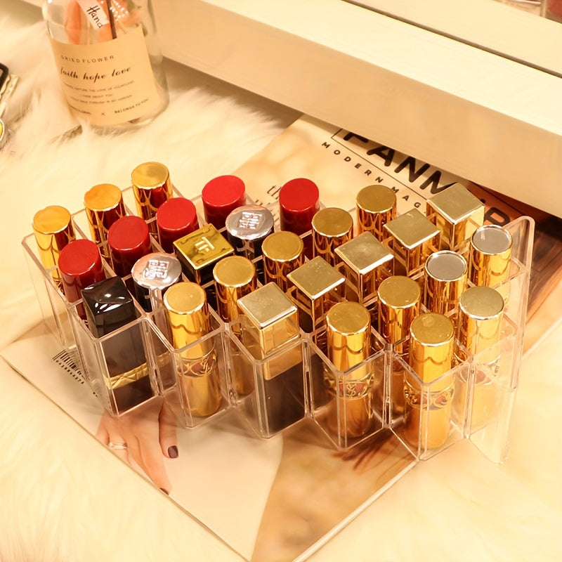 Clear Lipstick Holder 16 28 Spaces Lipgloss Organizers and Storage Case Display