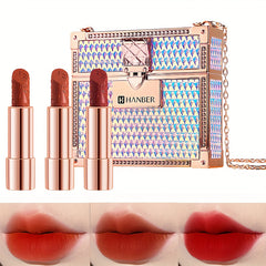 Starlight Bright Velvet Lipstick Set with Chain Bag