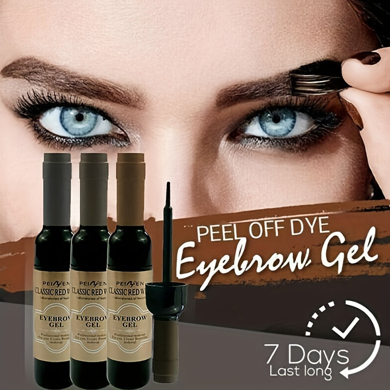 Red Wine Bottle Eyebrow Tattoo Gel Waterproof Pomade