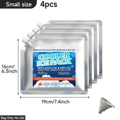 3pcs 4pcs Reusable Ice Pack Keep Cooler Bags Fresh