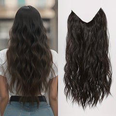 55-88 cm Water Wave Clip-In Hair Extensions with Secure Clips