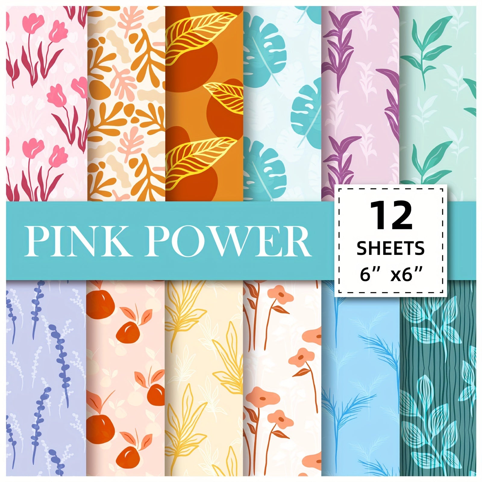 Bohemian Plant Series Paper Set for DIY Scrapbook Album Art Card