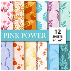 Bohemian Plant Series Paper Set for DIY Scrapbook Album Art Card